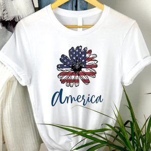 Daisy American Flag Shirt